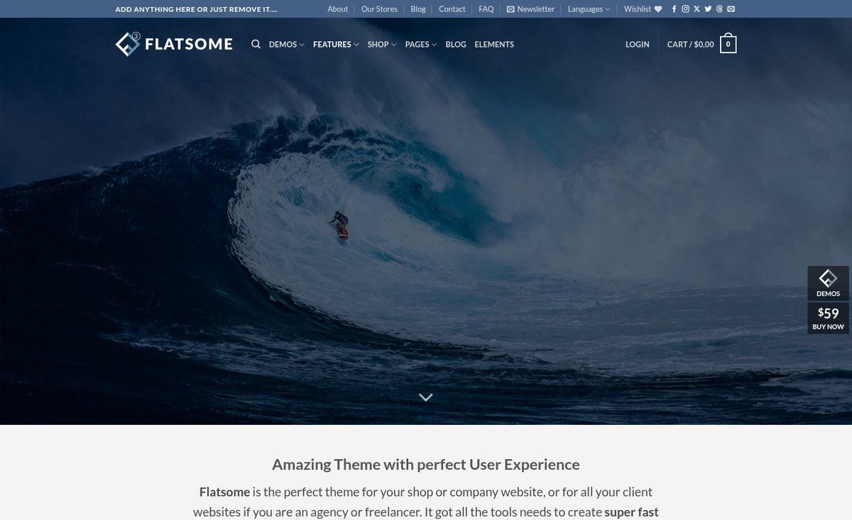 قوالب ووردبريس عربية قالب Flatsome للمتاجر الإلكترونية