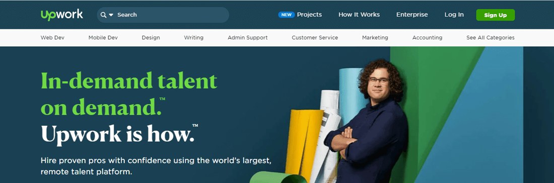مواقع العمل الحر موقع أب ورك Upwork