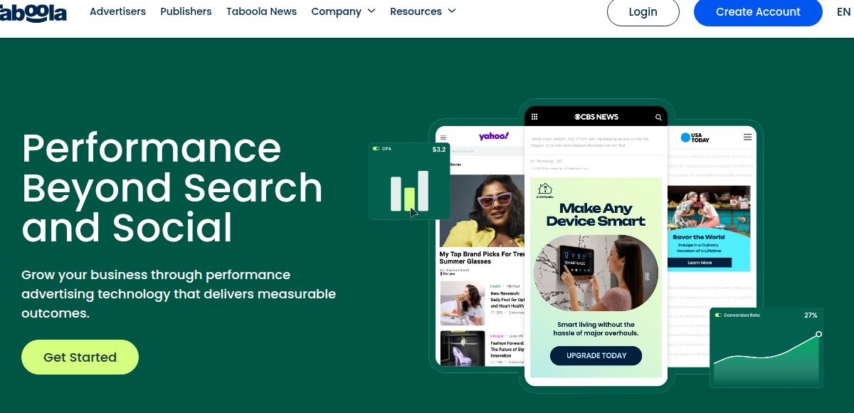 إعلانات Native Ads Taboola — أمثلة على الإعلانات الأصلية داخل تدفقات مواقع إخبارية