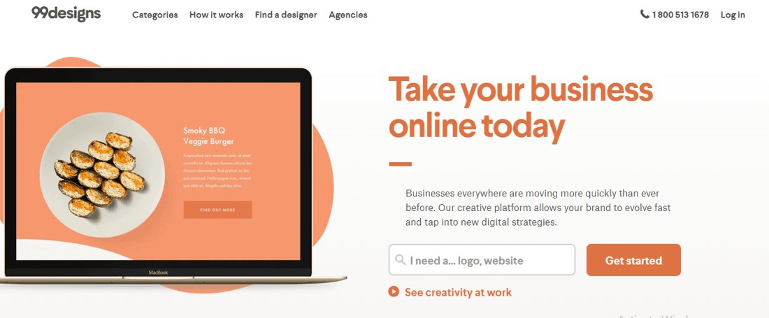 مواقع العمل الحر موقع 99designs