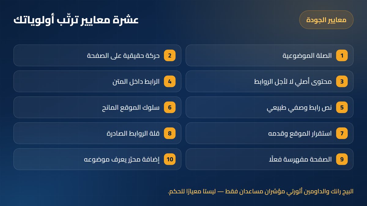 باك لينك جيد عشرة معايير لتقييم جودة الباك لينك — أرباحي